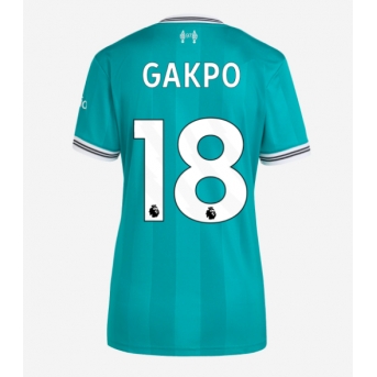 Billige Fotballdrakt Liverpool Cody Gakpo #18 Replika Tredjedrakt Dame 2025-26 Kortermet